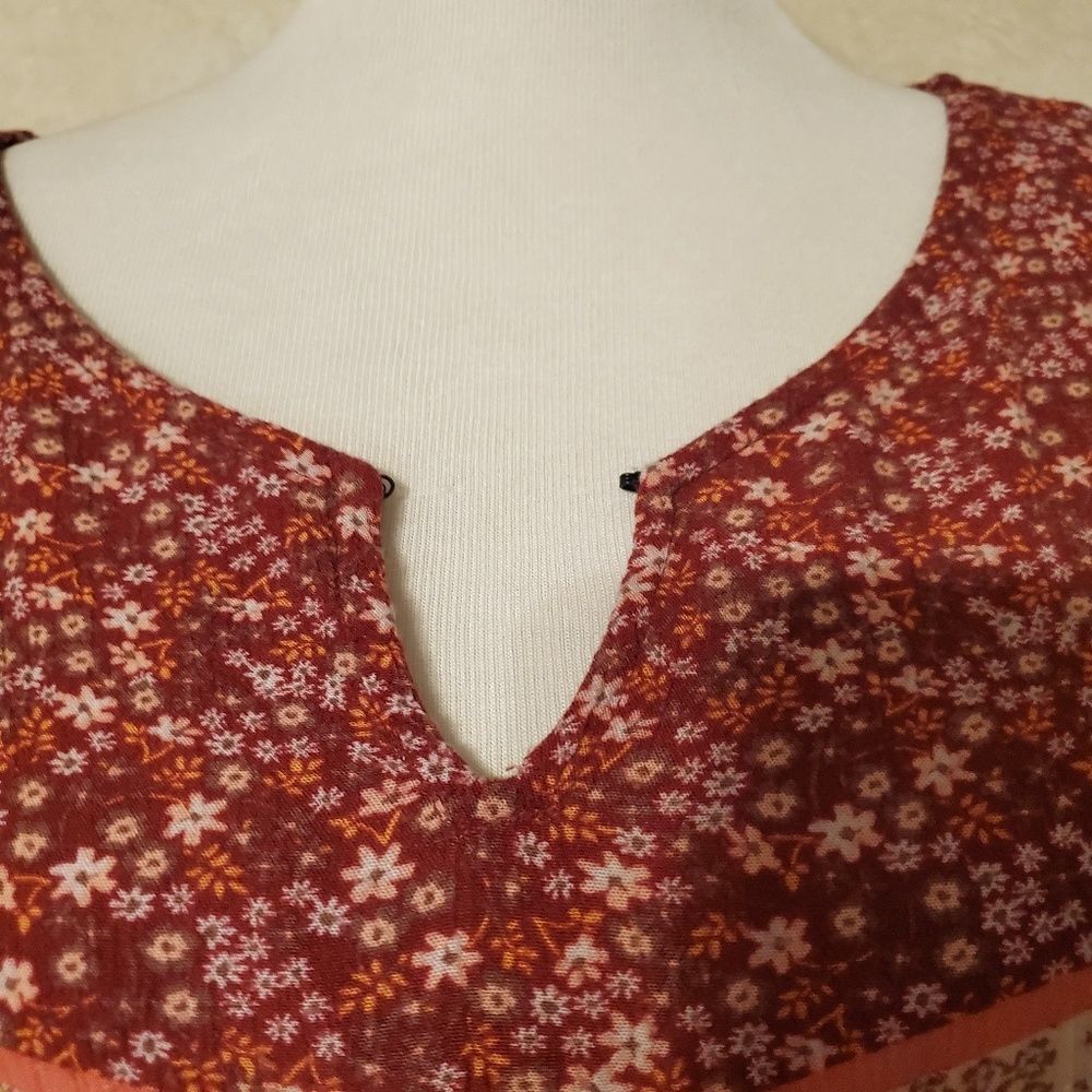 Maurices Patchwork peasant style top - Picture 5 of 7